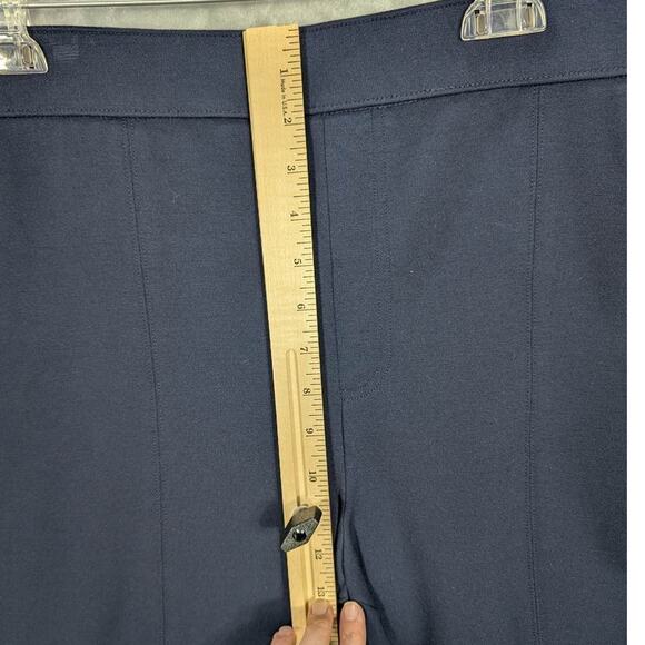 Nine West Pull On Pants Womens XL Navy Straight Ankle Stretch Career Work Preppy - Picture 4 of 10